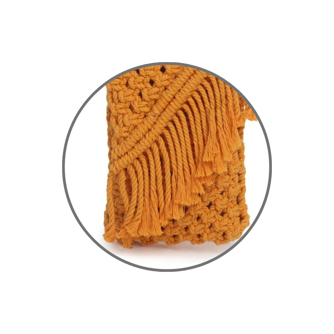 Modern Macrame Crossbody Bag Fashionable Functionality